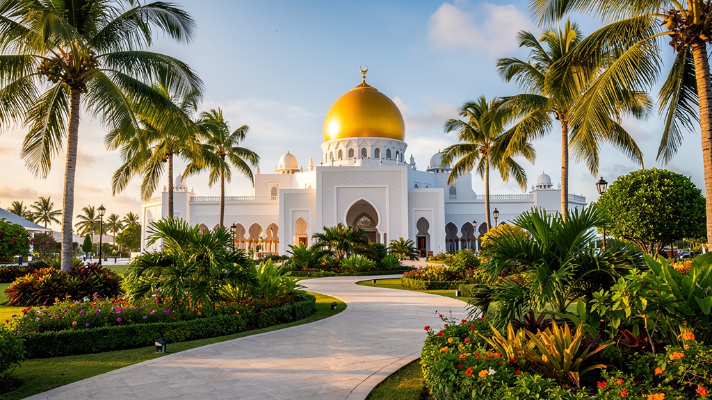 Islamic Centre mosque and Sultan Park in Male
