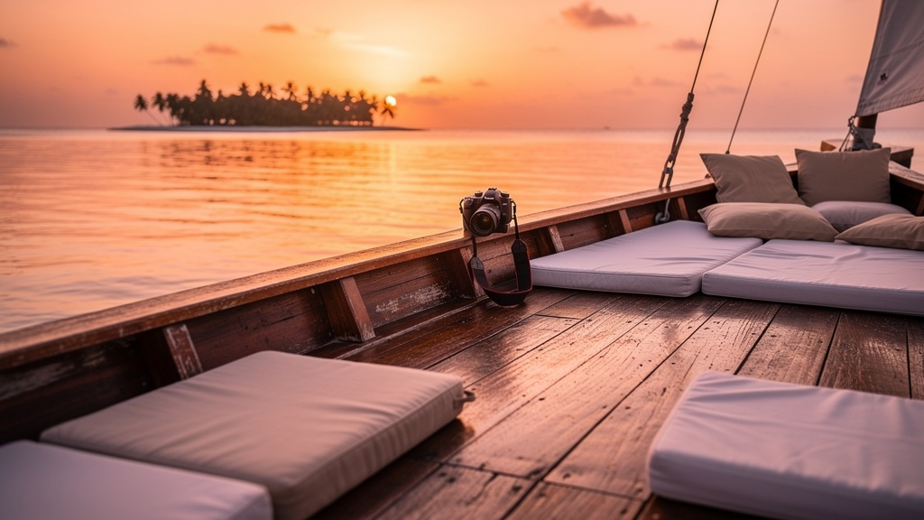 Sunset cruise on a traditional dhoni sailboat